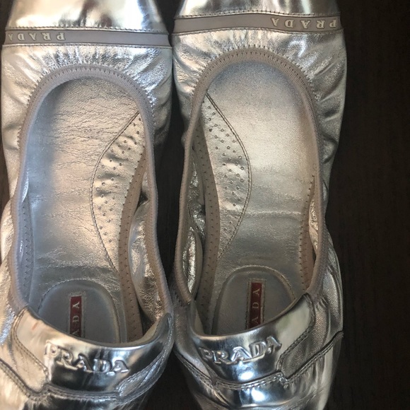 Prada Silver flat shoes - Picture 3 of 3